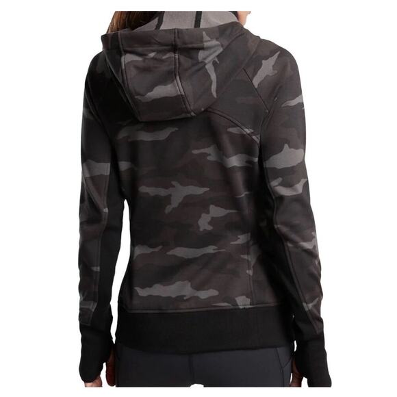 Athleta‎ Triump Activewear Printed Camo Full Zip Up Hoodie Sweatshirt Size Small - Picture 15 of 16